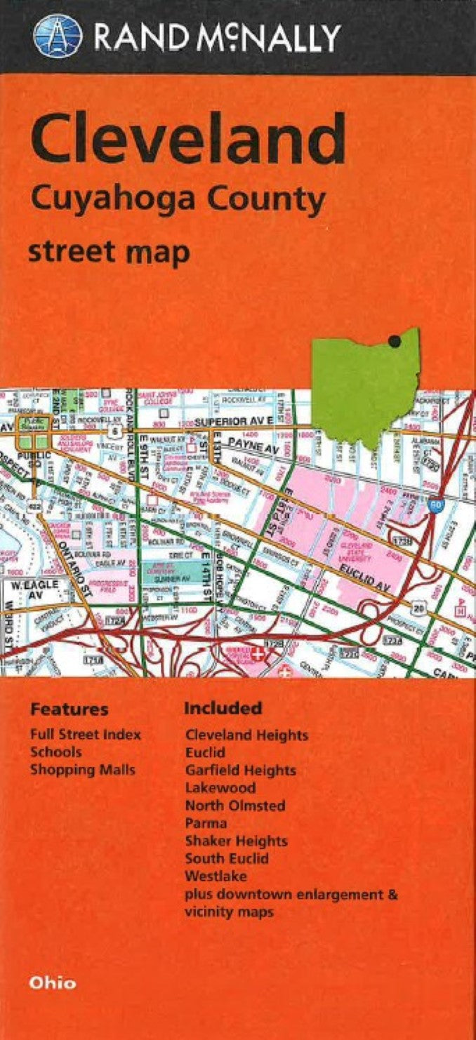 Cleveland : Cuyahoga County : street map