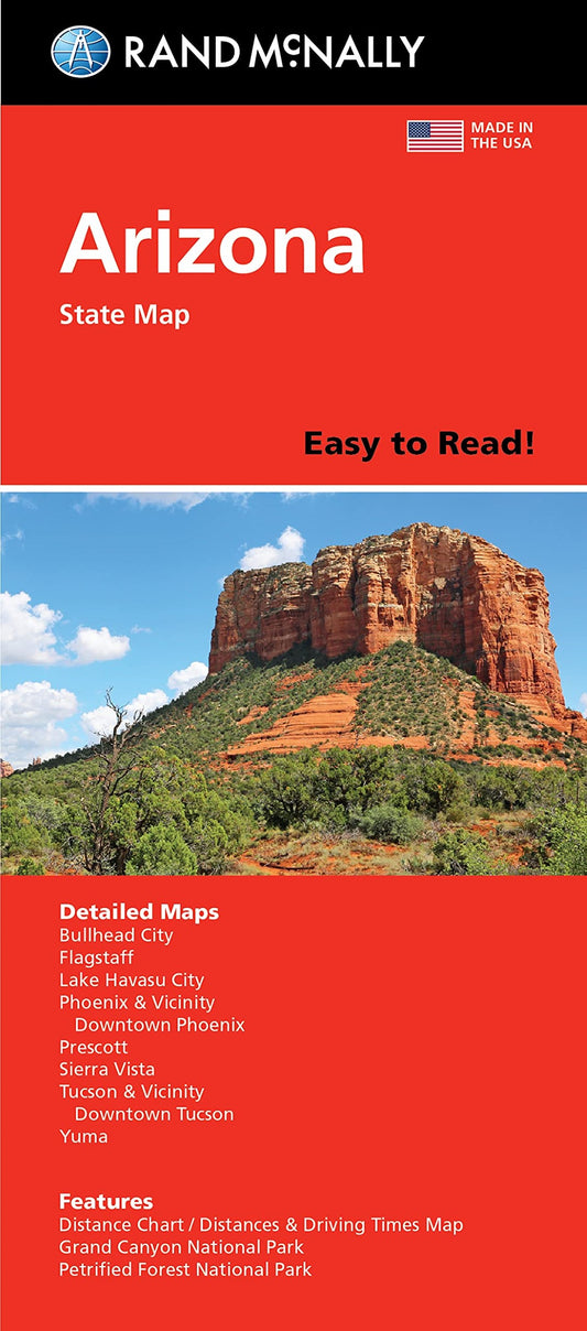 Arizona Easy to Read Folded Map