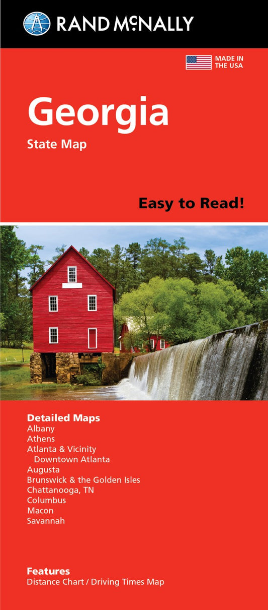 Georgia Easy to Read Folded Map