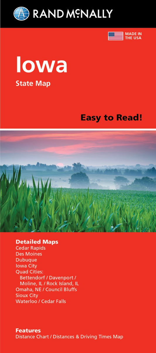 Iowa : Easy to Read : Folded Map