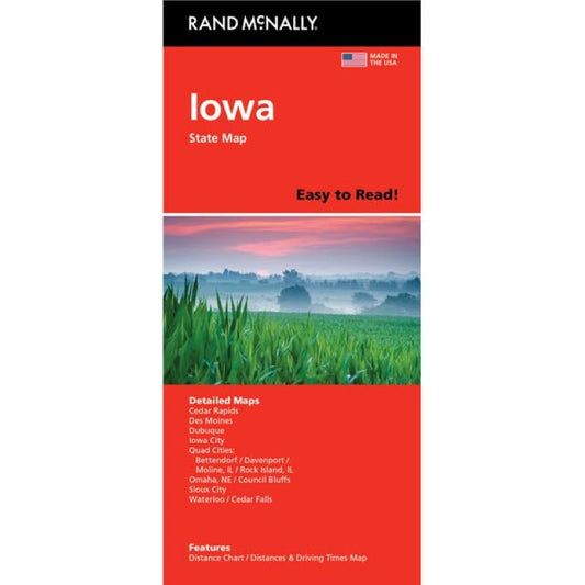 Iowa : Easy to Read : Folded Map