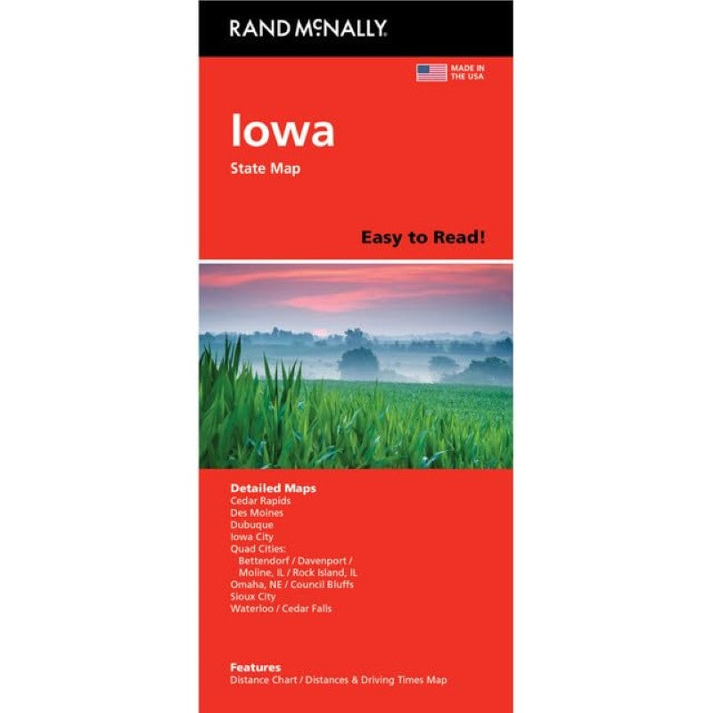 Iowa : Easy to Read : Folded Map
