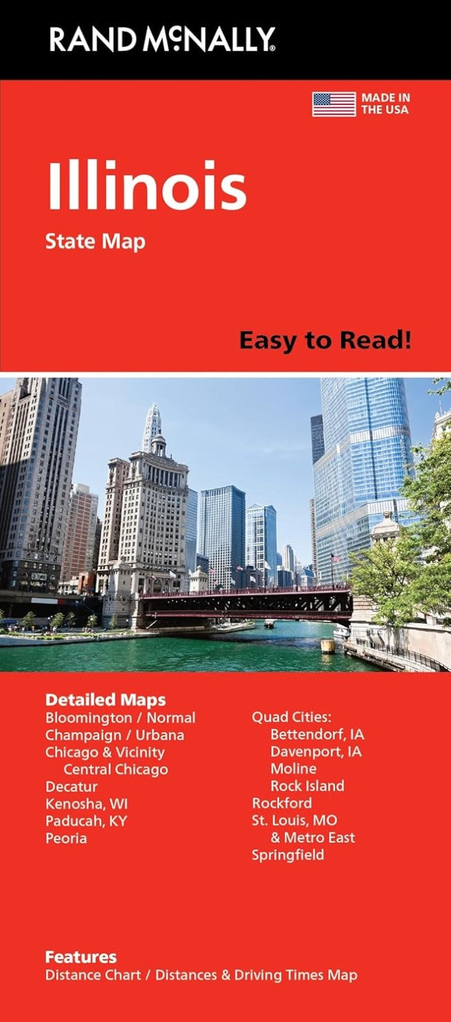 Illinois Easy-to-Read Folded Map