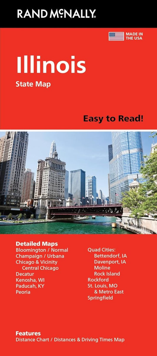 Illinois Easy-to-Read Folded Map