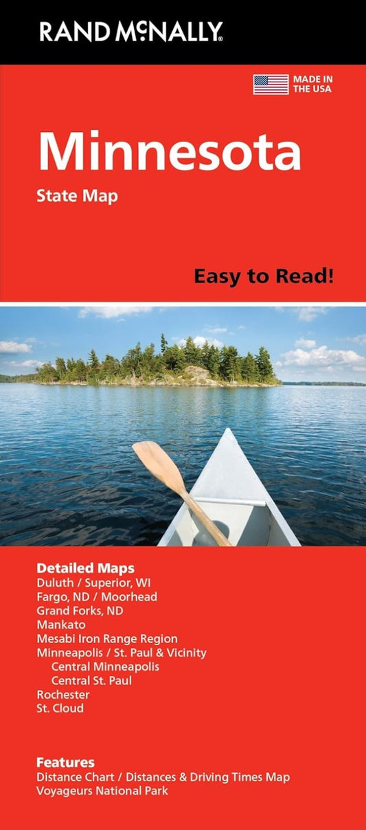Minnesota Easy-to-Read Folded Map