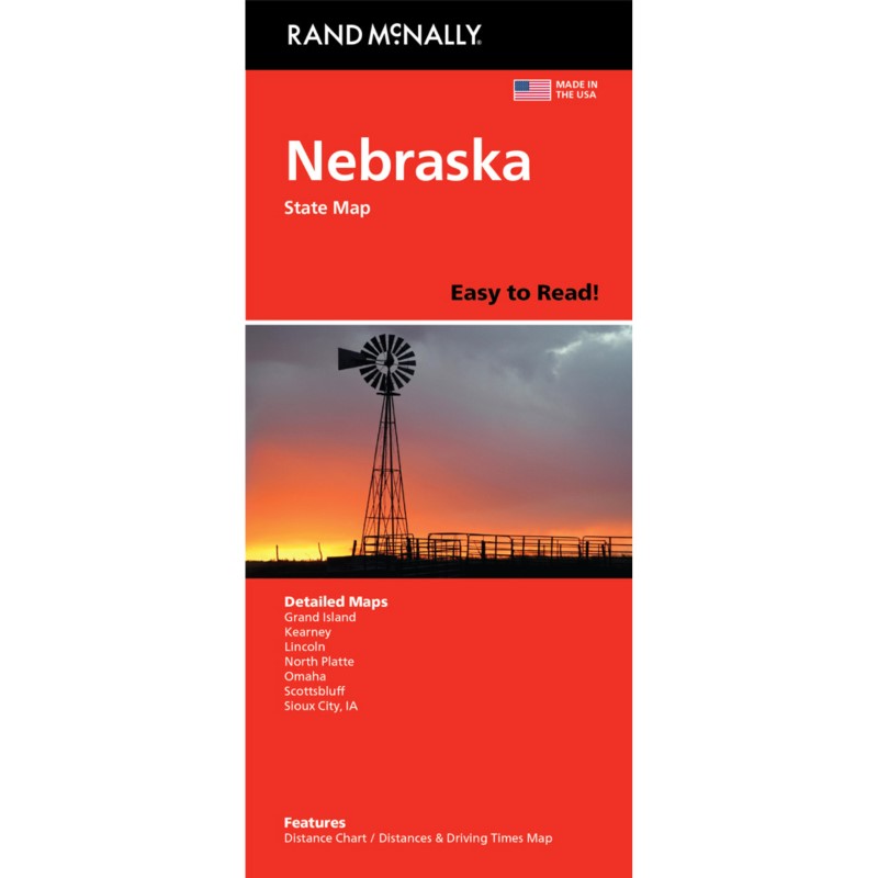 Nebraska : state map : easy to read!