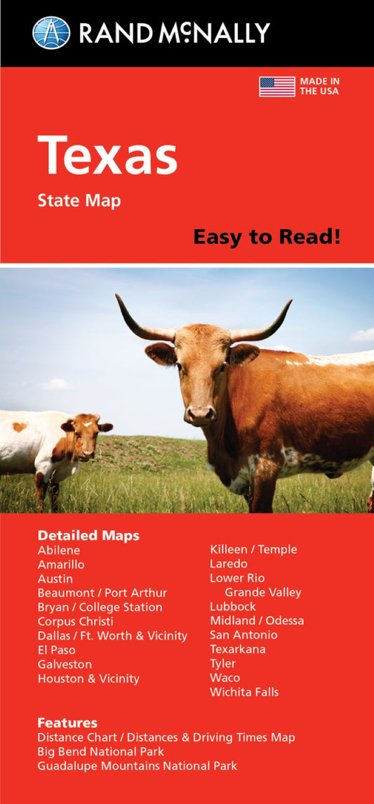 Texas : Easy to Read : Folded Map