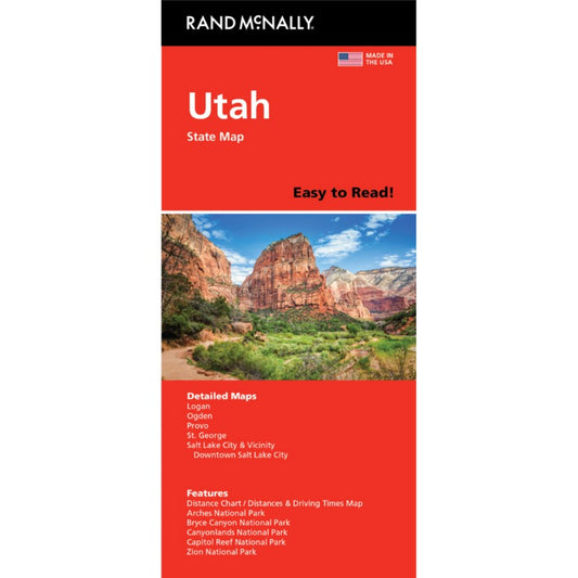 Utah Easy-to-Read Folded Map