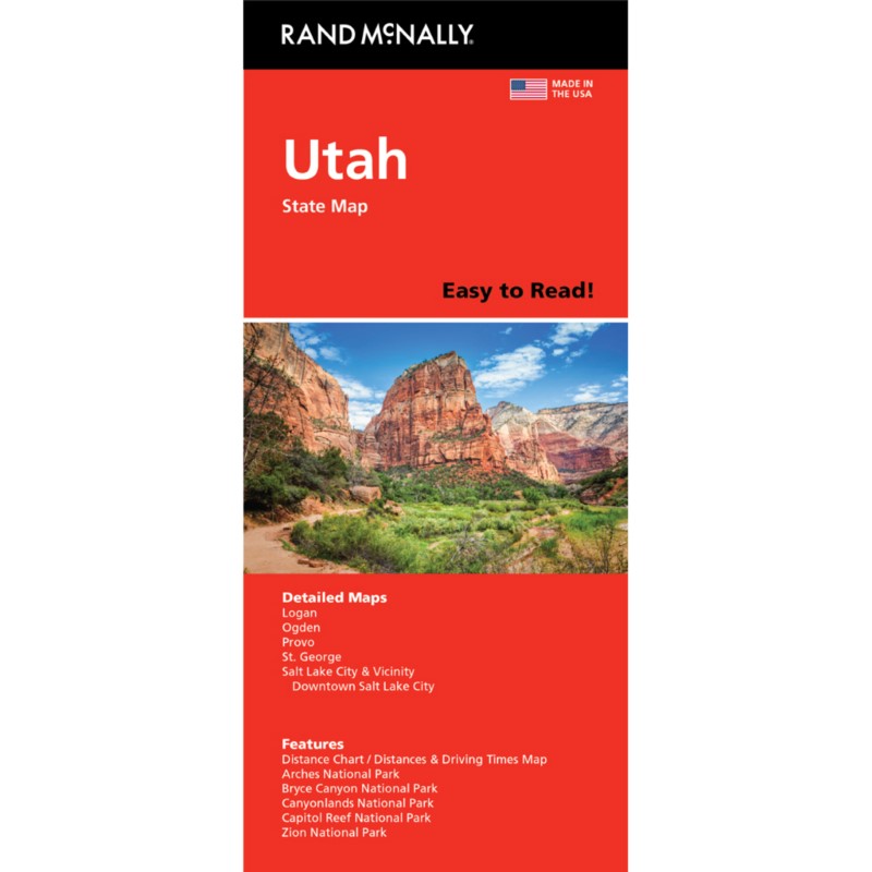 Utah Easy-to-Read Folded Map