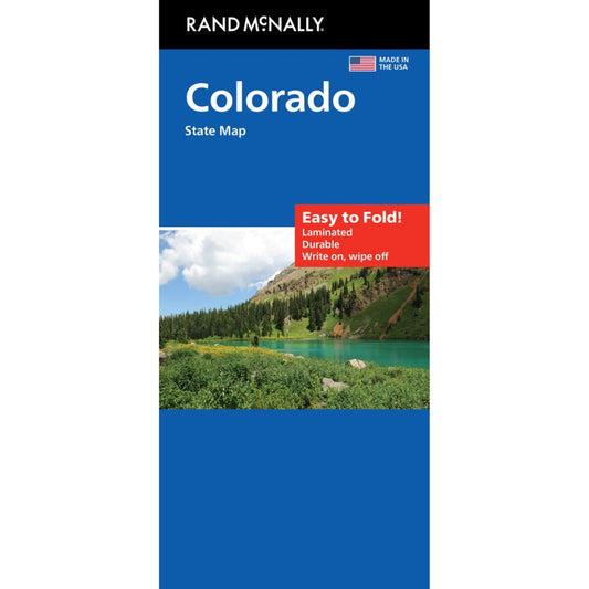 Colorado, Easy to Fold Laminated State Map