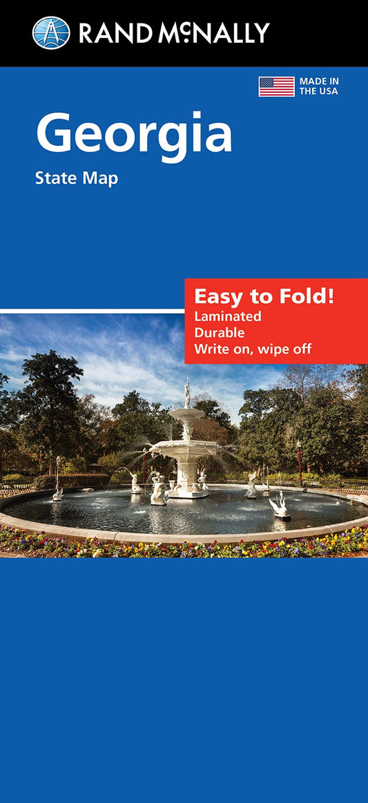 Georgia, Easy to Fold State Map