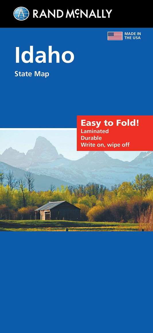 Idaho, Easy to Fold Laminated Map
