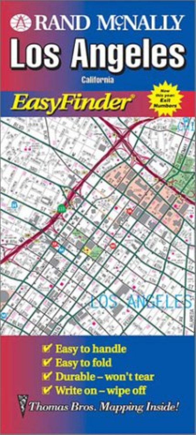 Los Angeles & Hollywood : streets : easy to fold!