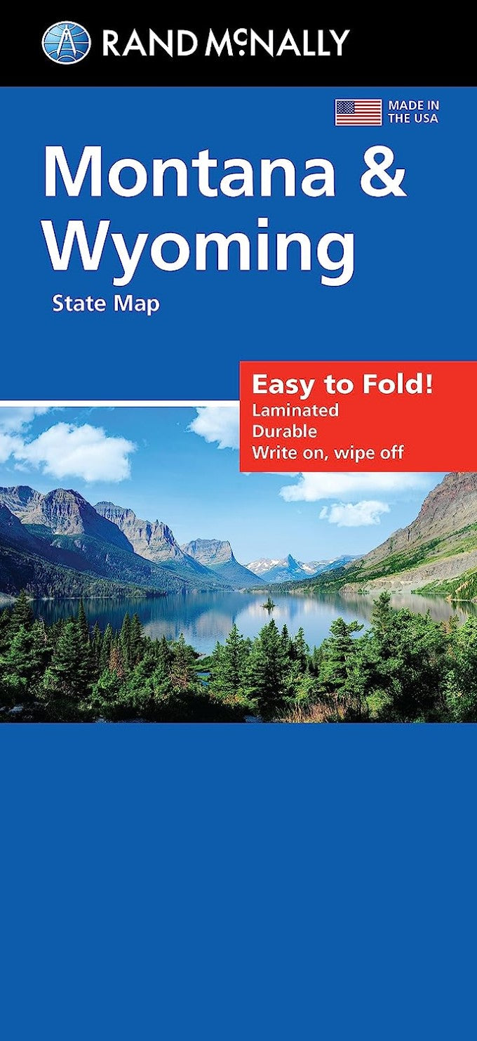 Montana & Wyoming : state map : easy to fold!