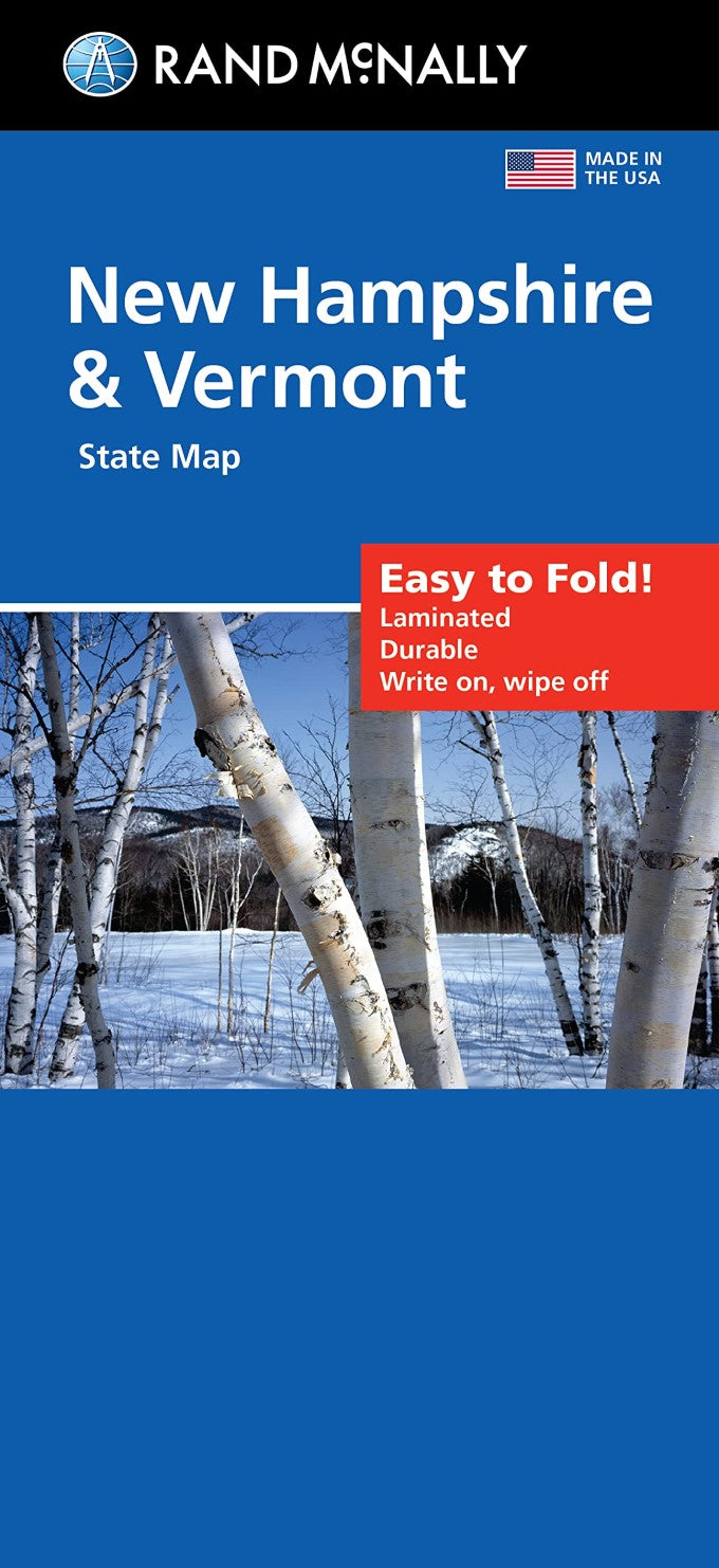 New Hampshire & Vermont : state map : easy to fold!