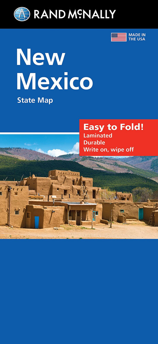 New Mexico, Easy to Fold Laminated State Map