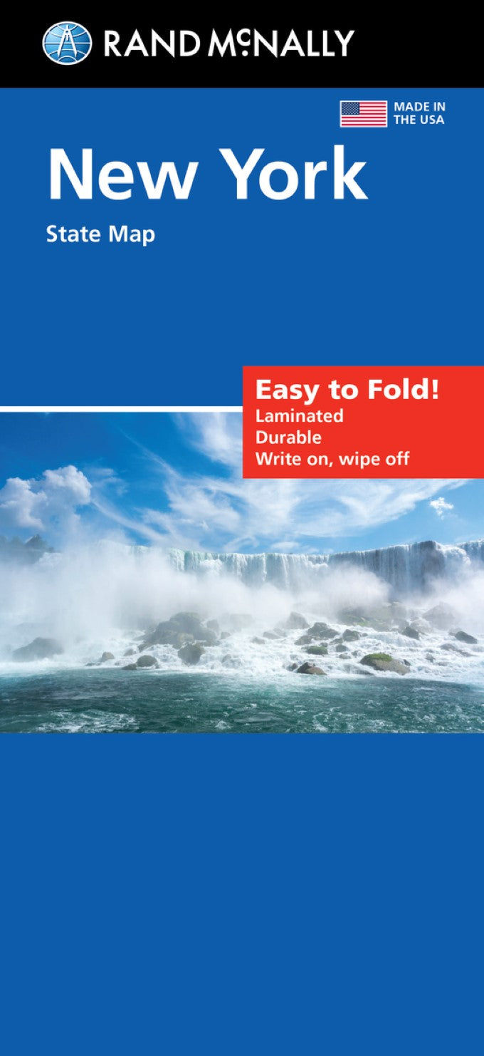 New York: Easy to Fold! Laminated State Map