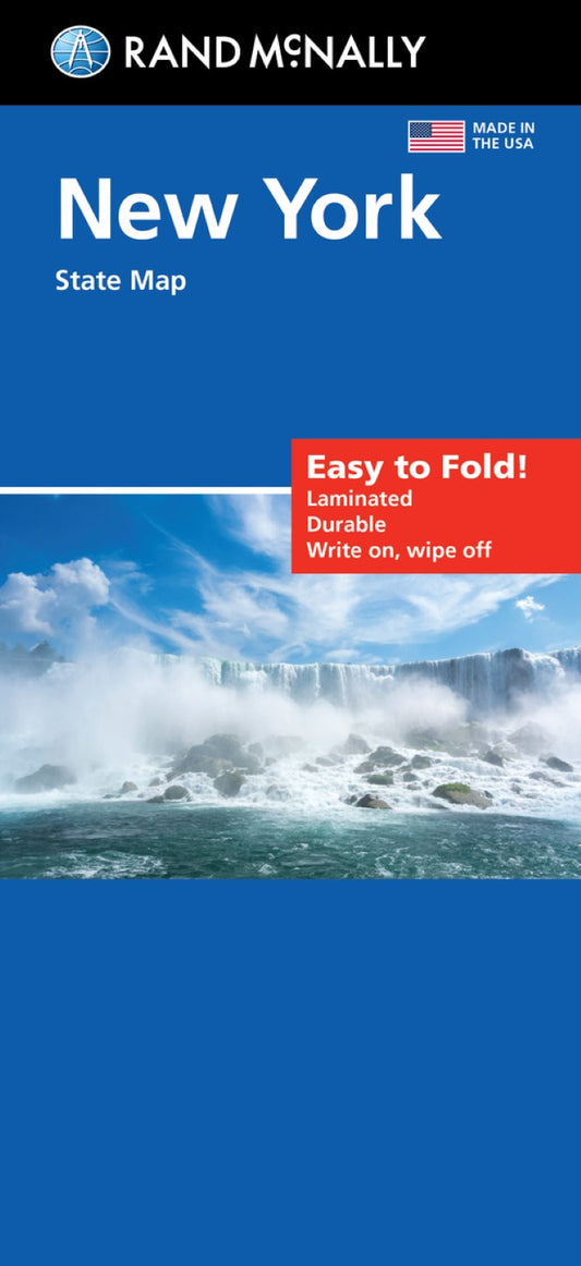 New York: Easy to Fold! Laminated State Map