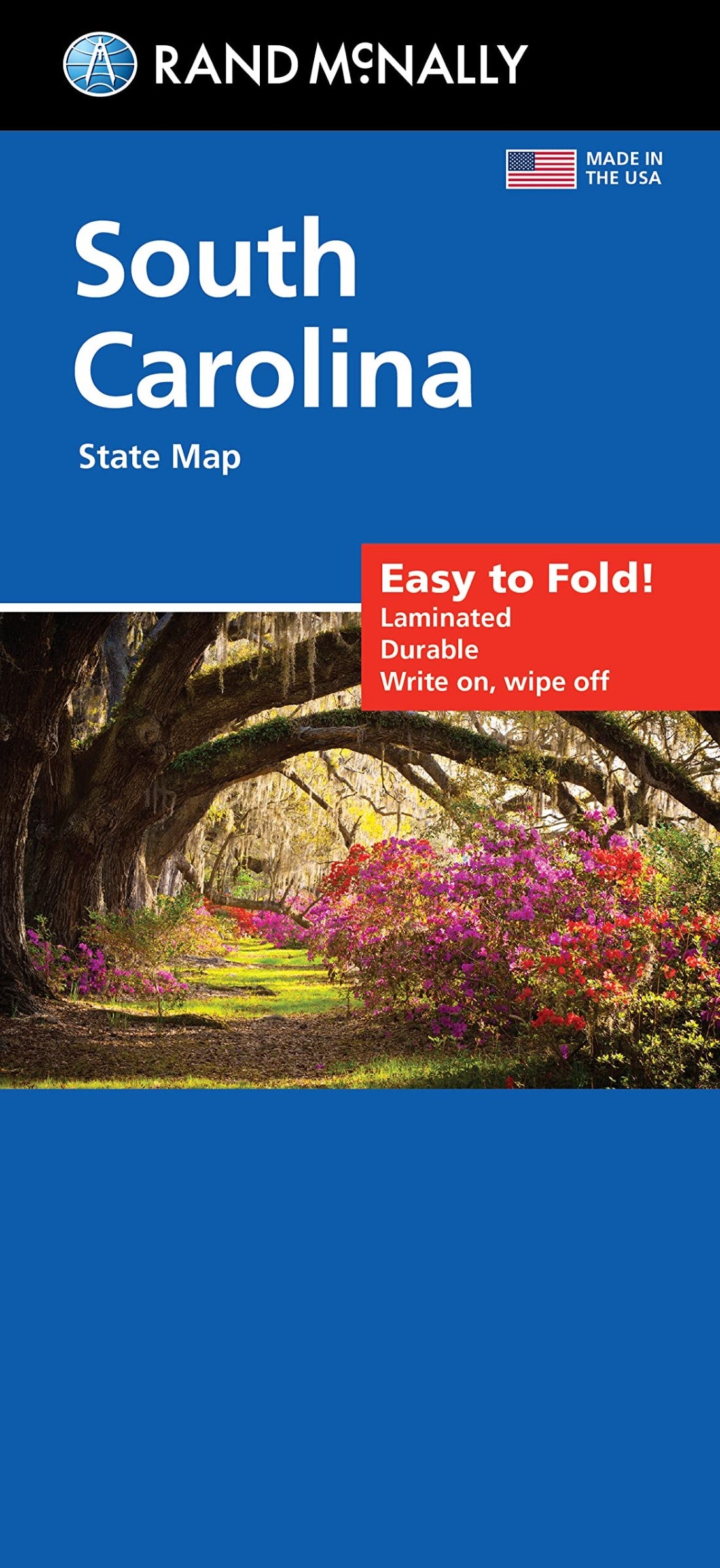 South Carolina, Easy to Fold State Map