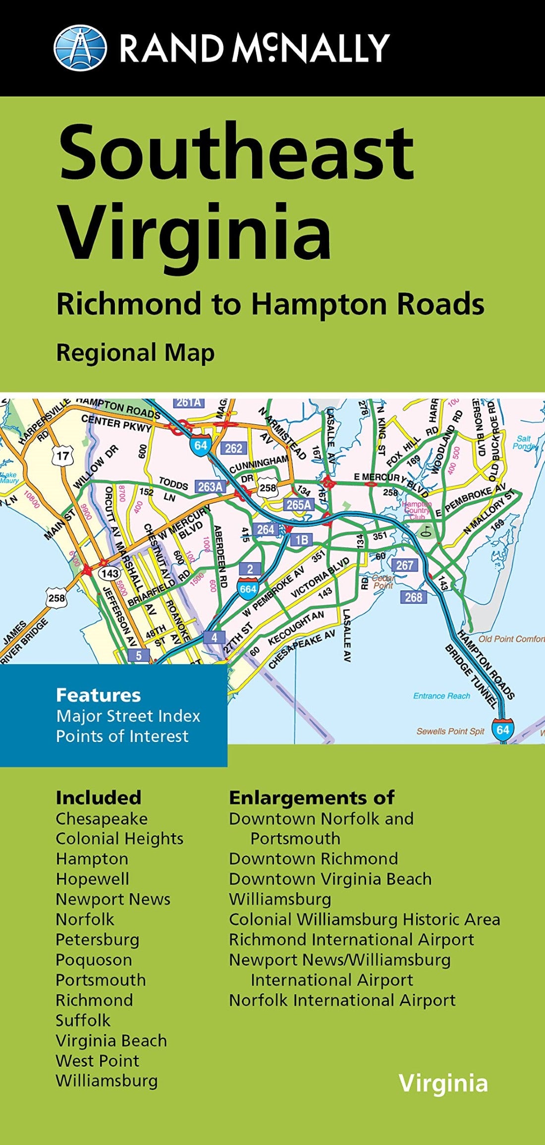 Richmond to Hampton Roads SE Virginia Regional Map