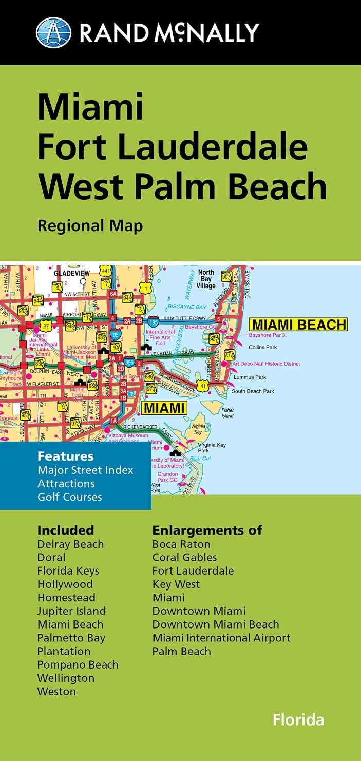 Miami : Ft Lauderdale : West Palm Beach : regional map