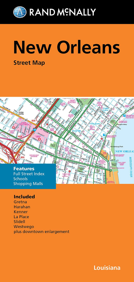 New Orleans, Folded Street Map