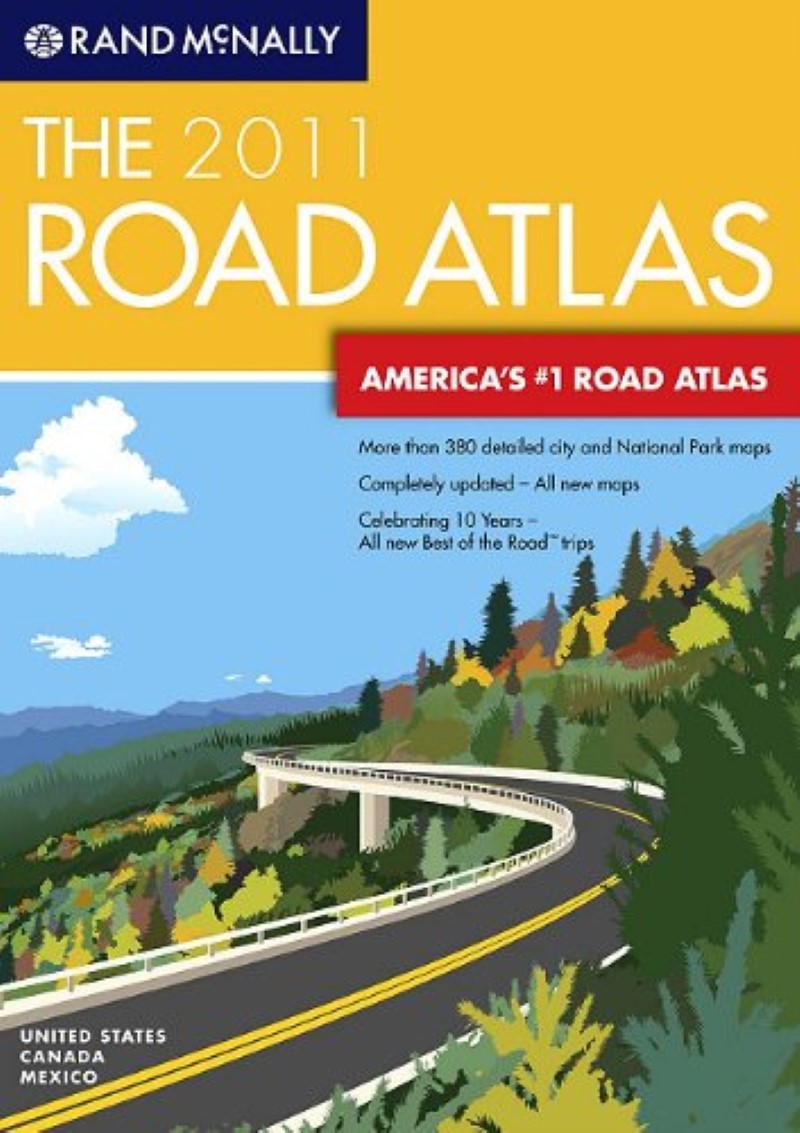 USA, Road Atlas w/Canada & Mexico, 2011