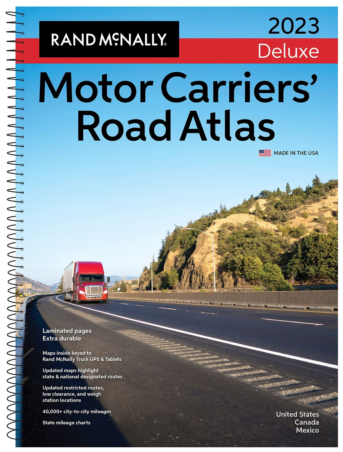 North America, 2023 Deluxe Motor Carriers' Road Atlas