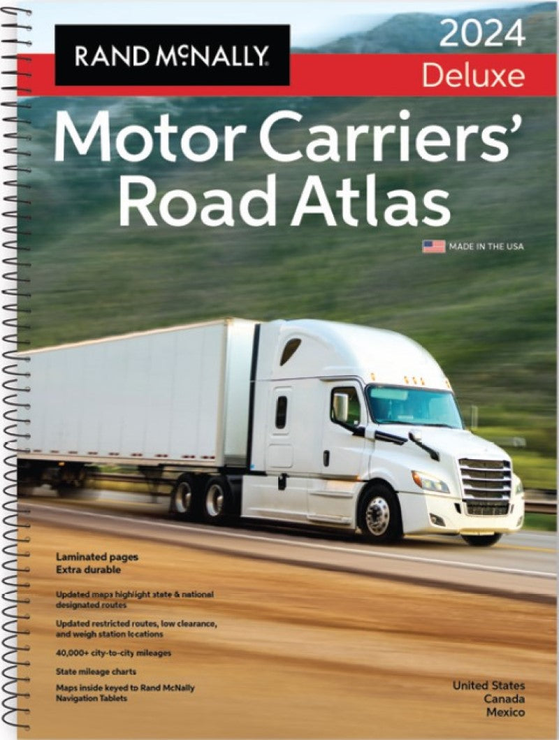 North America, 2024 Deluxe Motor Carriers' Road Atlas