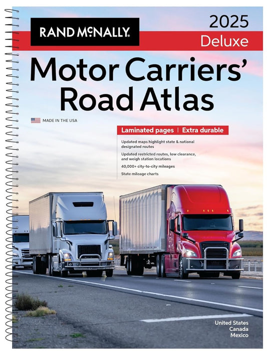 North America, 2025 Deluxe Motor Carriers' Road Atlas