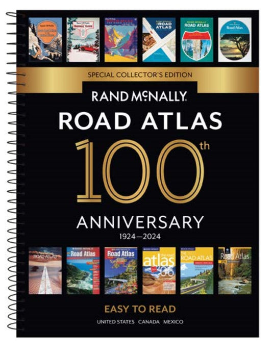 Rand McNally 2024 Anniversary Midsize Easy to Read Road Atlas - Spiral