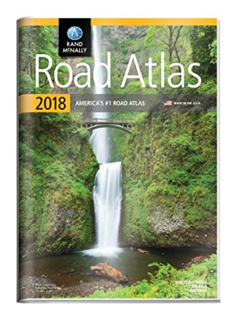 2018 Road Atlas with Protective Vinyl Cover