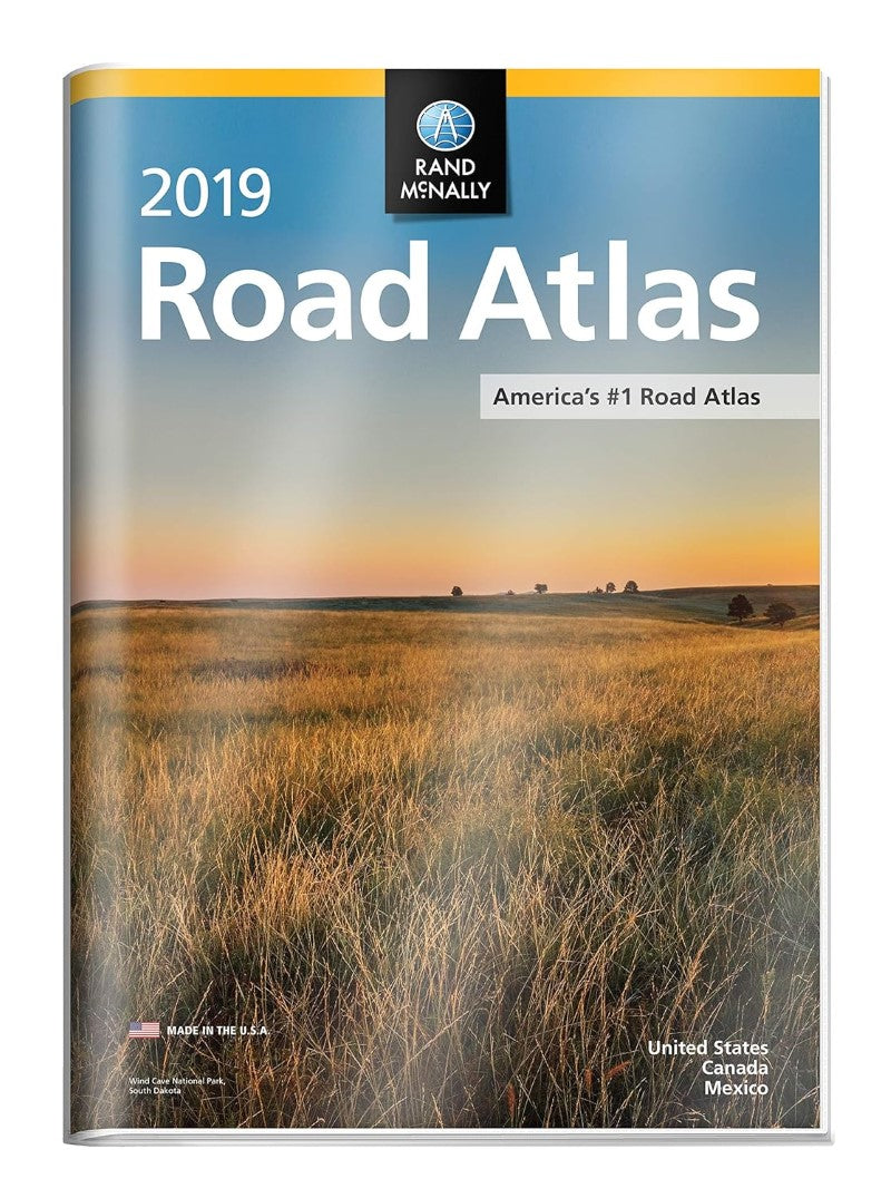 2019 Road Atlas with Protective Vinyl Cover