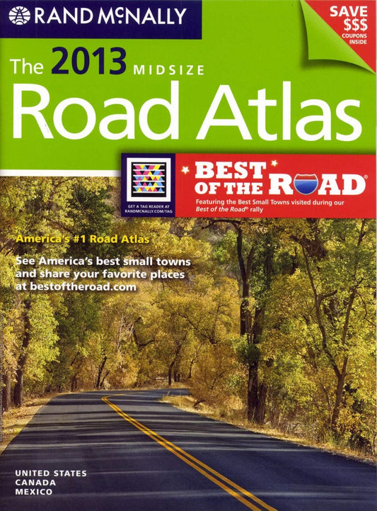 USA, Road Atlas, Midsize 2013