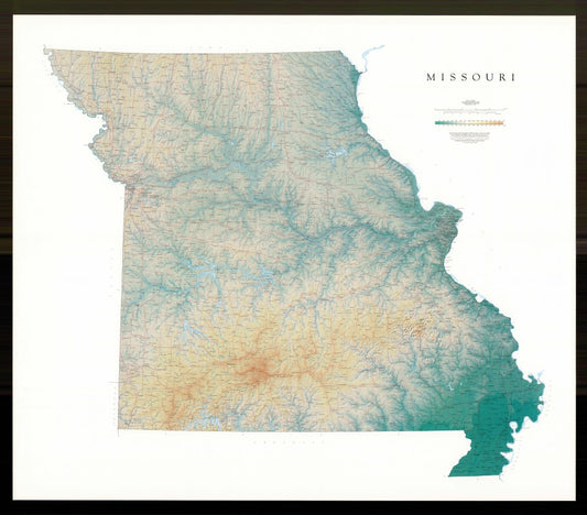 Missouri [Physical, 42x46, Laminated]