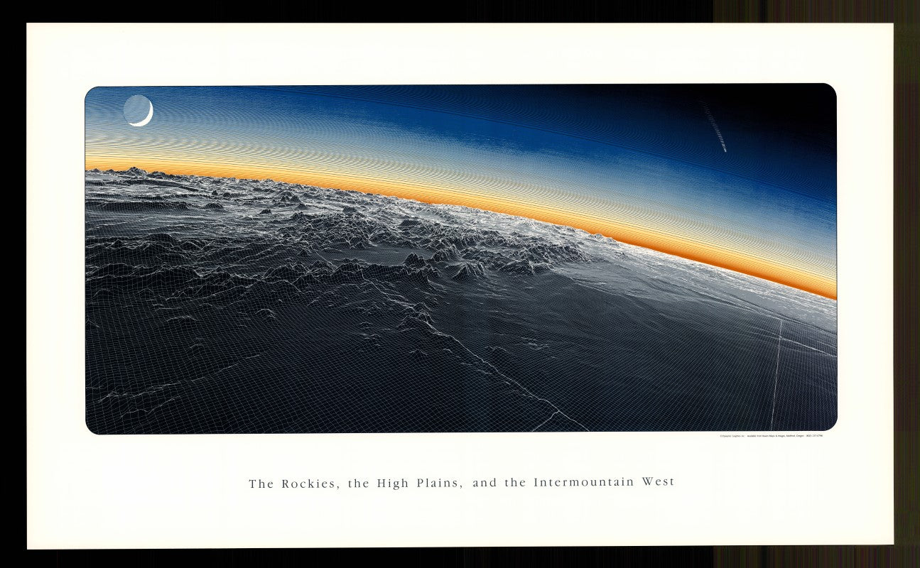 Rockies, High Plains, & intermountain west [fishnet, small, 24x42, Laminated]