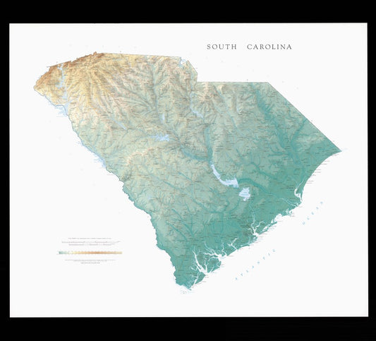 South Carolina, [Physical, 35x41]