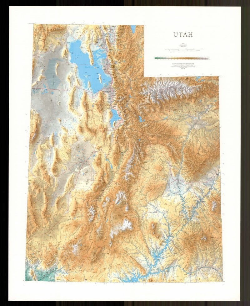 Utah [Physical, 50x41]