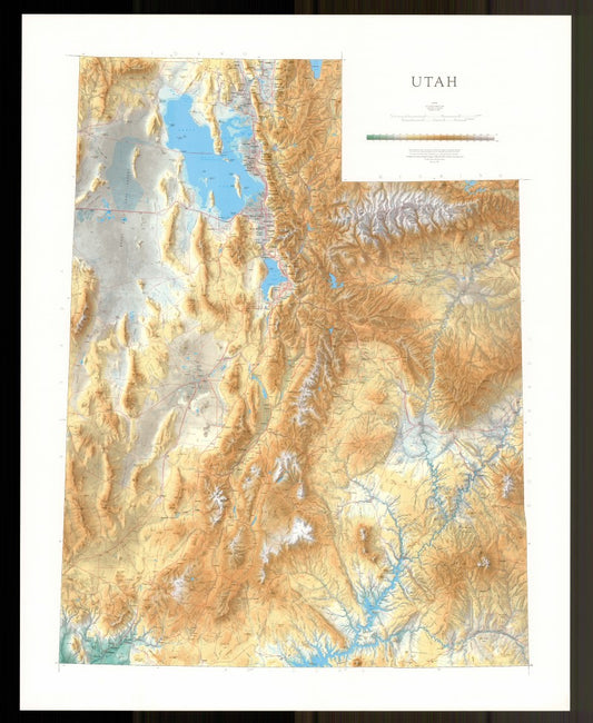 Utah [Physical, 50x41]