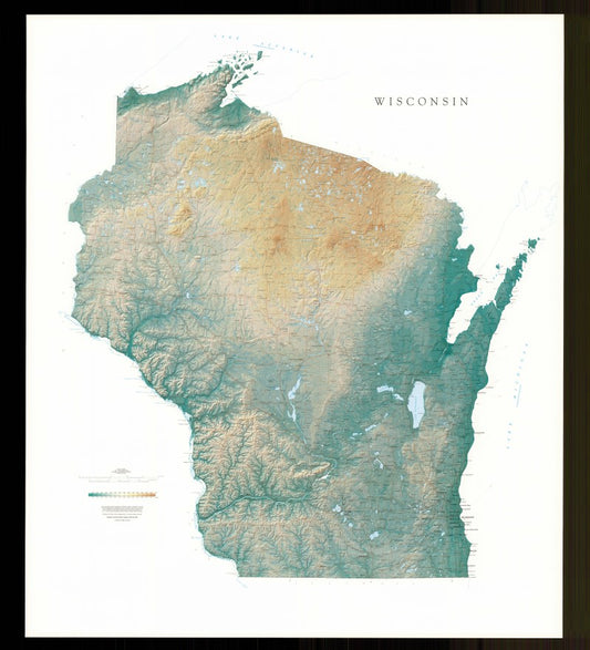 Wisconsin [Physical, 47x43, Laminated]