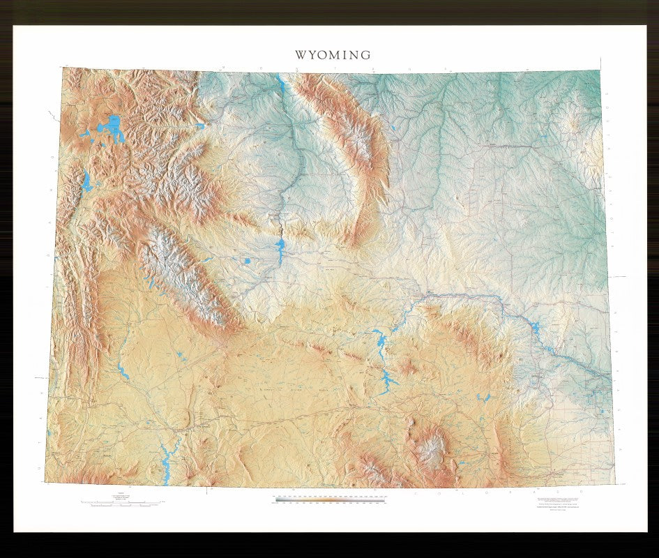 Wyoming [Physical, 43x52]