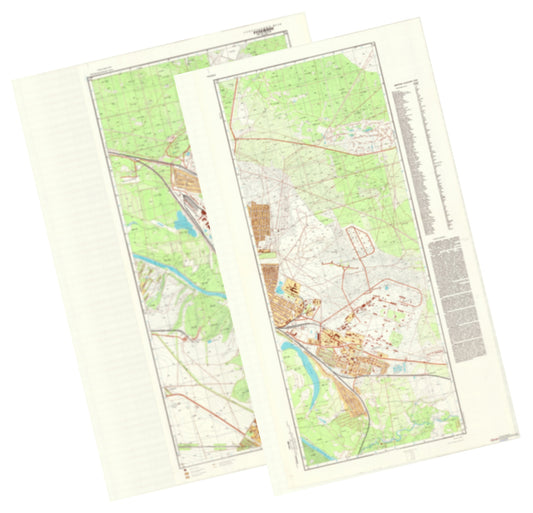 Rubezhnoe (Ukraine) 2-Sheet Set - Soviet Military City Plans