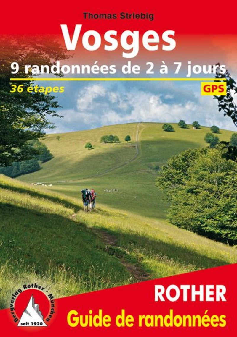 Vosges - 9 randonnées de 2 à 7 jours - French Edition