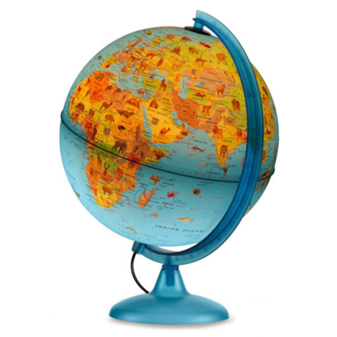 Safari Explorer Animals Globe Blue - 10"