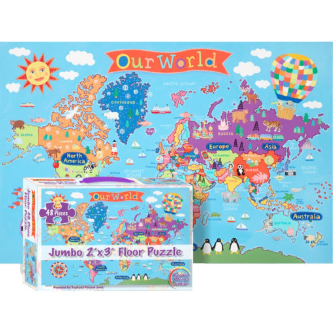 Kid’s World Jumbo 48 Piece Floor Puzzle