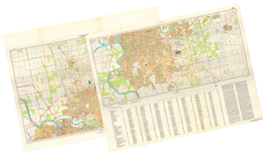 Sacramento, CA (USA) 2-Sheet Set - Soviet Military City Plans