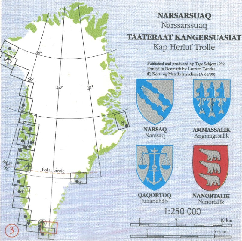 Narsarsuaq - Taateraat hiking map