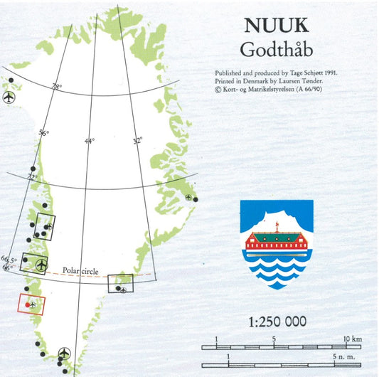 Nuuk/Godthåb, Red Series Topographic Map #6