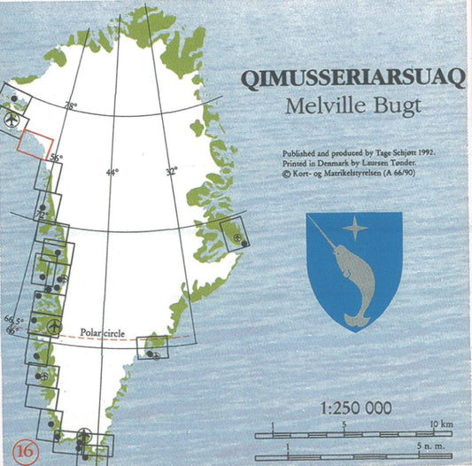 Qimusseriarsuaq/Melville Bugt, Red Series Topographic Map #16