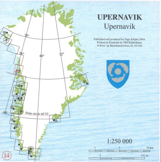 Upernavik/Upernavik, Red Series Topographic Map #14
